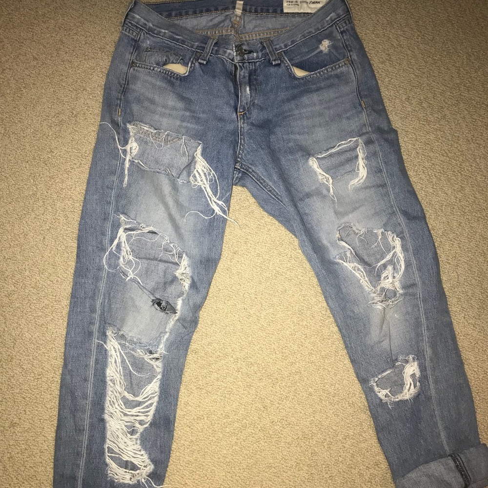 Rag & Bone Rebel For Intermix Distressed Boyfriend - image 1